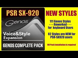 Yamaha Styles Free Download “Genos Complete Pack” for PSR-SX920 and Genos 2 keyboards