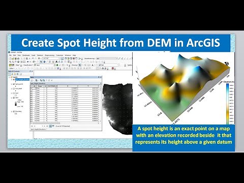 Create Spot Height Elevation from DEM in ArcGIS