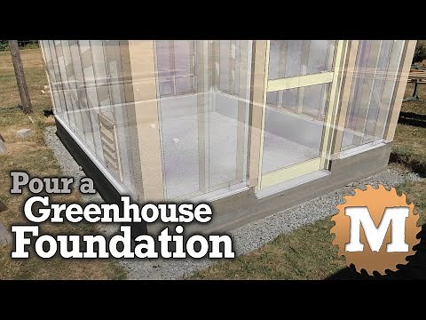 Greenhouse Build Series 1 - Post and Beam Concrete Foundation