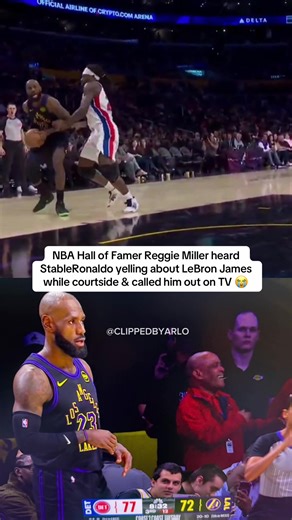 Reggie Miller Calls Out StableRonaldo Courtside Moment