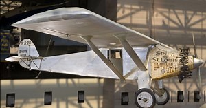 National Air and Space Museum Lowers “Spirit of St. Louis” to Ground Level