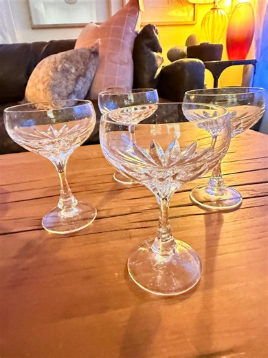 Authentic Gorham Crystal Coupe Glasses Champagne and Spirits Isabella Pattern 1980s Signed Rare Set of 4 Cocktail Glass Wedding Toast Gift - Etsy