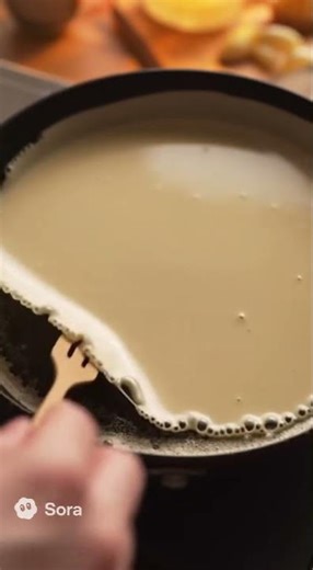 Crepe ASMR #ASMR #CrepeASMR #CookingSounds #FrenchDessert #NoTalking #Shorts