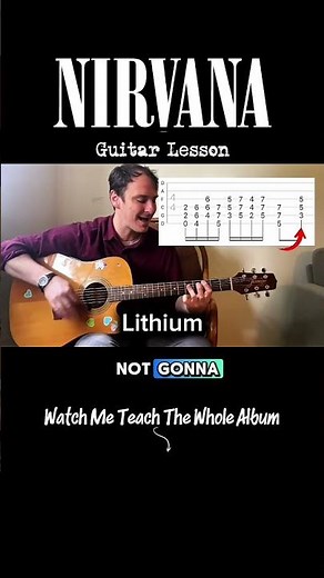 “Lithium” Guitar Tab - Nirvana