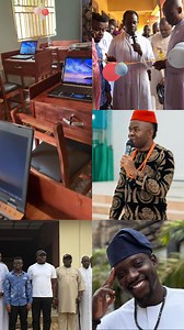 Just as I promised, i have completed and donated a Solar-Powered free computer training centre to my community. Shoutout to Hon. Akarachi Amadi and Brigadier General Amadike for coming. Respect to Verydarkblackman for the planning. Engr Alex Anyaehie for executing a perfect project. | Triple U