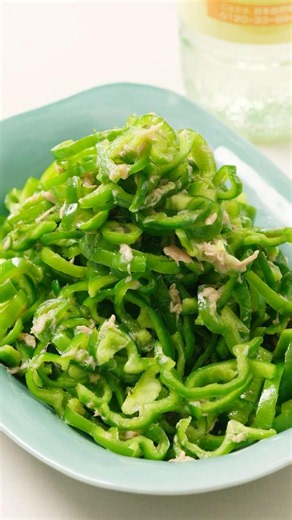 おいしい酢でつくる『無限ピーマン』切って混ぜるだけで簡単！ 料理研究家：麻生怜菜 #ピーマン #ピーマンレシピ #作り置き
