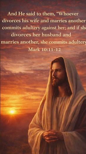 Jesus Christ Message on Marriage 💖 | Bible Verse Mark 10:11-12 | Christian Motivation