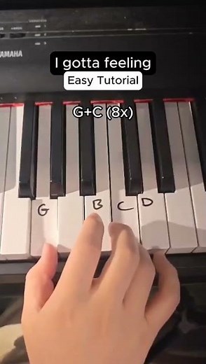 I gotta feeling piano Tutorial #piano #pianotutorial #igottafeeling #blackeyedpeas