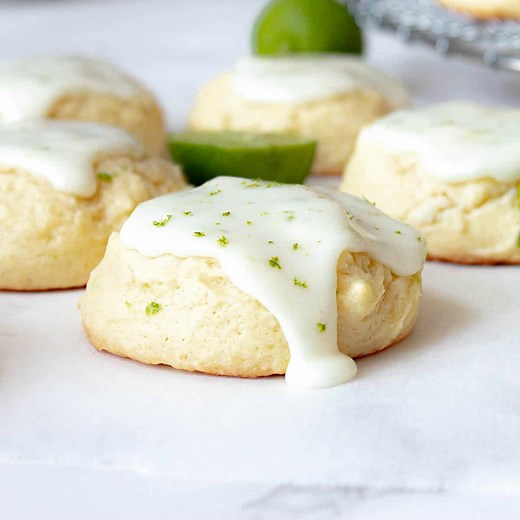 Key Lime Cookies - Soft and Fluffy with Key Lime Glaze! - Chenée Today
