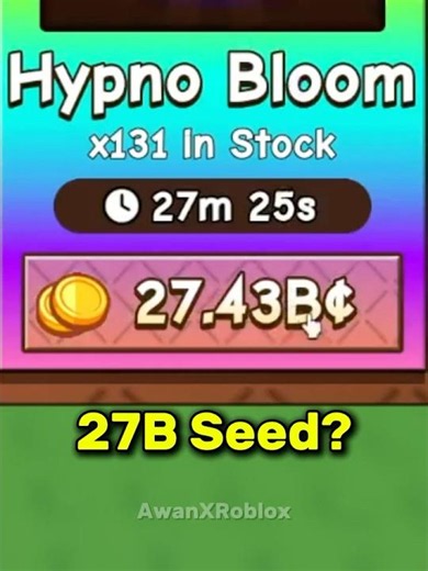 Hypno Bloom is big joke #roblox #growagarden