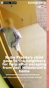 Newly released video in the Ruby Franke and Jodi Hildebrandt child abuse cases show Franke's child going to the neighbors for help after escaping from Hildebrandt's home. More: https://bit.ly/4apGVil | KUTV 2News