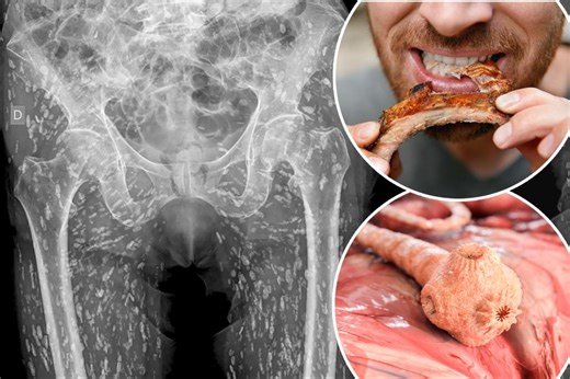 ‘Insane X-ray’ shows body filled with tapeworm larvae — ER doc reveals patient’s big mistake
