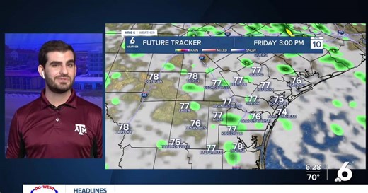 Thursday is looking cloudy and humid, with better rain chances into Friday