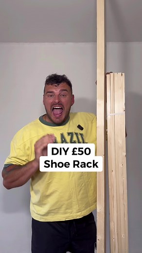 How to build a shoe rack for less than £50 #diy #shoe #rack #decorating #painting