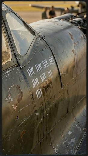 Why WWII Fighters Had Tally Marks Near the Cockpit #WWII #WorldWar2 #HistoryShorts