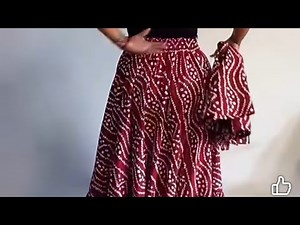 how to cut and sew trending skirt with elastic waistband