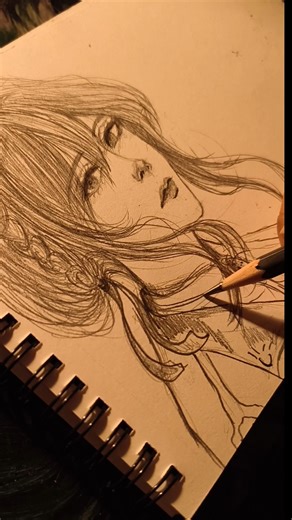 How I draw female face , sketch process ☕#drawing #sketch #sketchful