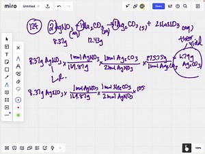 SOLVED:When solutions of silver nitrate and sodium carbonate are mixed, solid silver carbonate is formed and sodium nitrate remains in solution. If a solution containing 12.43  g sodium carbonate is mixed with a solution containing 8.37  g silver nitrate, how many grams of the four species are present after the reaction is complete?