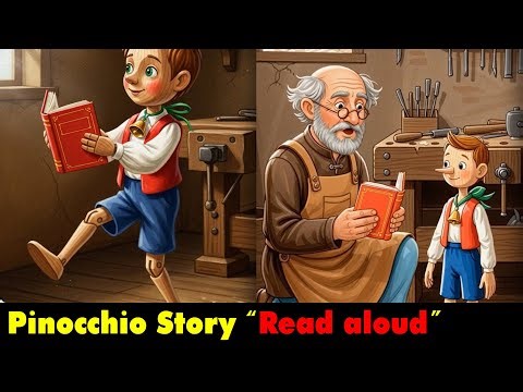 Pinocchio Story "Read aloud" for Kids | Good night story in English | Toys OK
