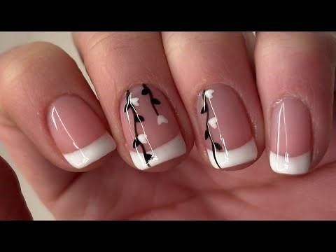 Elegant French Tips with a Twist | DIY Floral French Tip Nail Art Anyone Can Do!