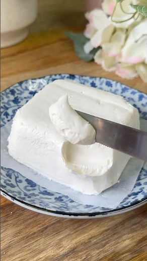 Easy Homemade Cream Cheese Recipe #eggless #recipe