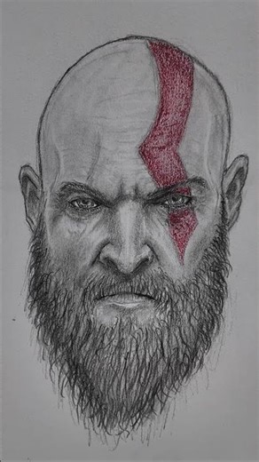 Another Kratos Drawing #art #drawing #godofwar #kratos ‪@SantaMonicaStudio‬ ‪@PlayStation‬