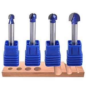 Core Box Router Bit 1/4 Inch Shank Round Nose Cove Box Router Bit Set (1/4" 3/8" 5/16" 1/2") Cutting Diameter Woodworking Milling Cutter Tool 4Pcs
