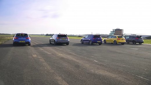 🔥 BMW M140i 🔥 Mercedes-AMG A35 🔥 Volkswagen Golf R 🔥 Audi S3 🔥 Ford Focus RS Need we say any more? Place your bets! | carwow