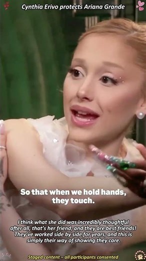 Cynthia Erivo protects Ariana Grande!#arianagrande #cynthiaerivo #wicked #fyp #usashorts