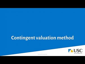 Contingent valuation method