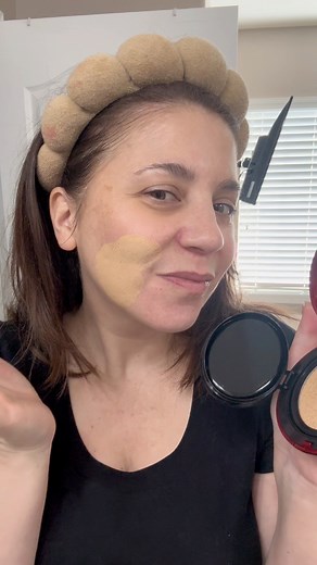 I learned the hard way so you don’t have to! Next time you order foundation - try this hack! Don’t try to order foundation without using an AI try on tool! Take a selfie facing natural light and be sure to include your neck and chest for the best match. Now use the split screen feature to compare each of the 24 diverse shades of the TirTir cushion foundation to your real skin tone. Choose the one that looks the most similar on both sides of the screen and add to cart! It takes the tiniest bit fo