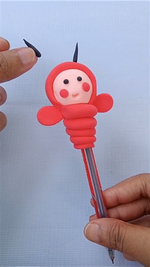 clay pen decorations #diy #clay #art #craft #foryou #handmade #shorts