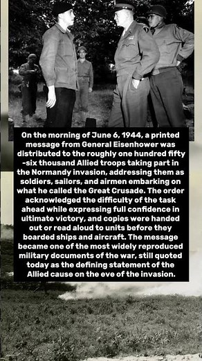 What Eisenhower Told 156,000 Men Just Hours Before They Stormed The Beaches