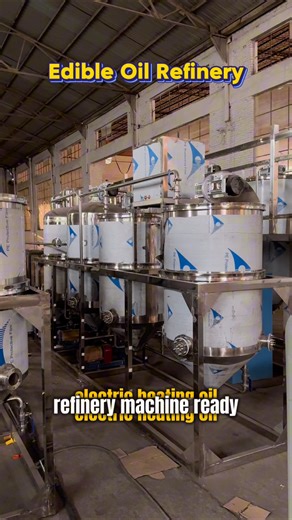 Automatic Cooking Oil Refining Machine | 1-20TPD Crude Oil Refinery Plant for Sunflower& Soybean Oil