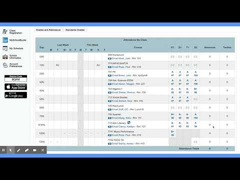 Checking your student's attendance in PowerSchool