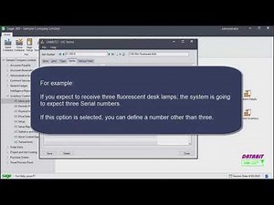 Serial Number Items