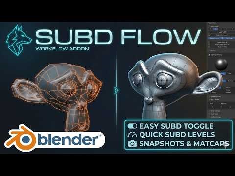 SUBD Flow Blender Addon - SubD made easy