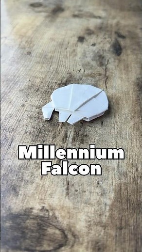 ORIGAMI STAR WARS MILLENNIUM FALCON TUTORIAL | DIY MILLENNIUM FALCON FROM PAPER STEP BY STEP EASY