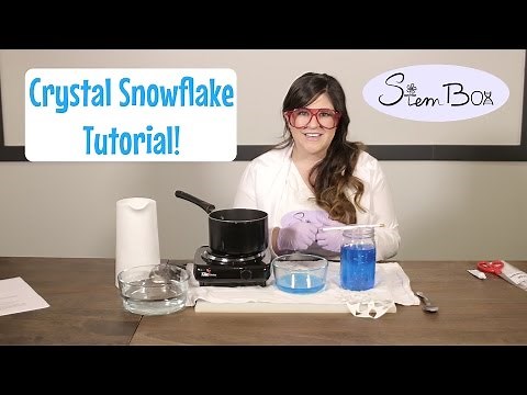 How To Make Crystal Snowflakes