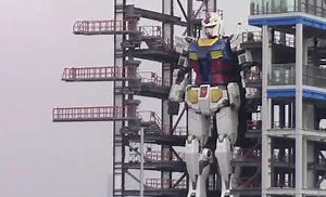 Watch Japan's giant Gundam robot walk and kneel