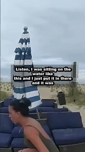 Woman Gets Caught Touching herself Publicly On The Beach 😮 #shorts