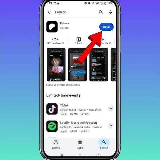 How To Install Patreon App On Android || How To Download Patreon App #patreon #shorts