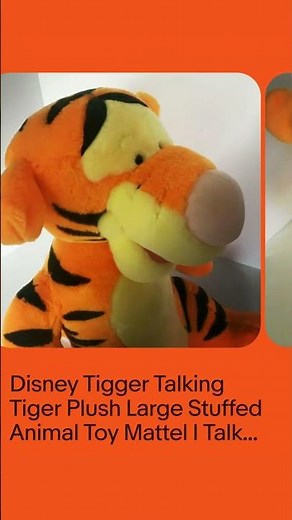 Disney Tigger Talking Tiger Plush Large Stuffed Animal Toy Mattel I Talk 22 Inch