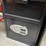 2.6 Cuft Depository Safe for Business with Quick Place Drop Slot, Cash Drop Safes with Digital Combination LCD Display and Anti-Fishing, Security Drop Safe for Cash, Mail, Checks, Document