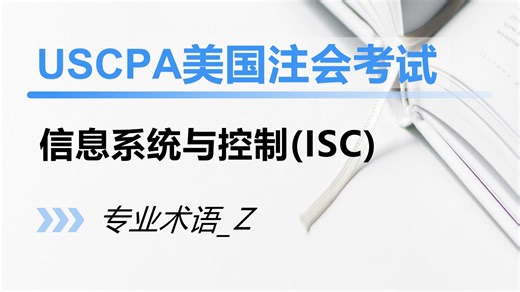 23USCPA注会考试《信息系统与控制》专业术语Z