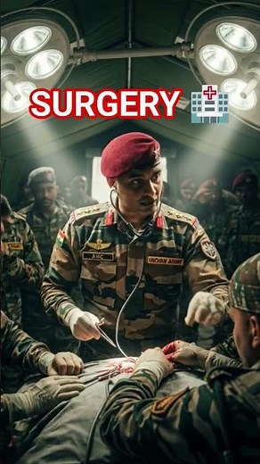 Indian Army AMC Captain Performs Life Saving Field Surgery In New Combat Uniform #amc#surgery #ai