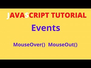 MouseOver and MouseOut Events in JavaScript|Learn JavaScript