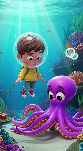 O for Octopus 🐙 | Funny Alphabet Story for Kids | Tiny Tickle Toons #alphabetforkids