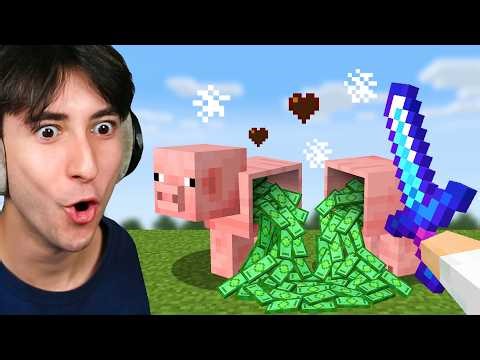 Minecraft But Everything Gives You Money!