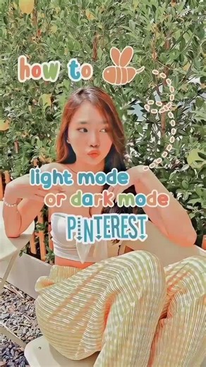 𖥻 🧺 ::how to light/dark mode on Pinterest!💗